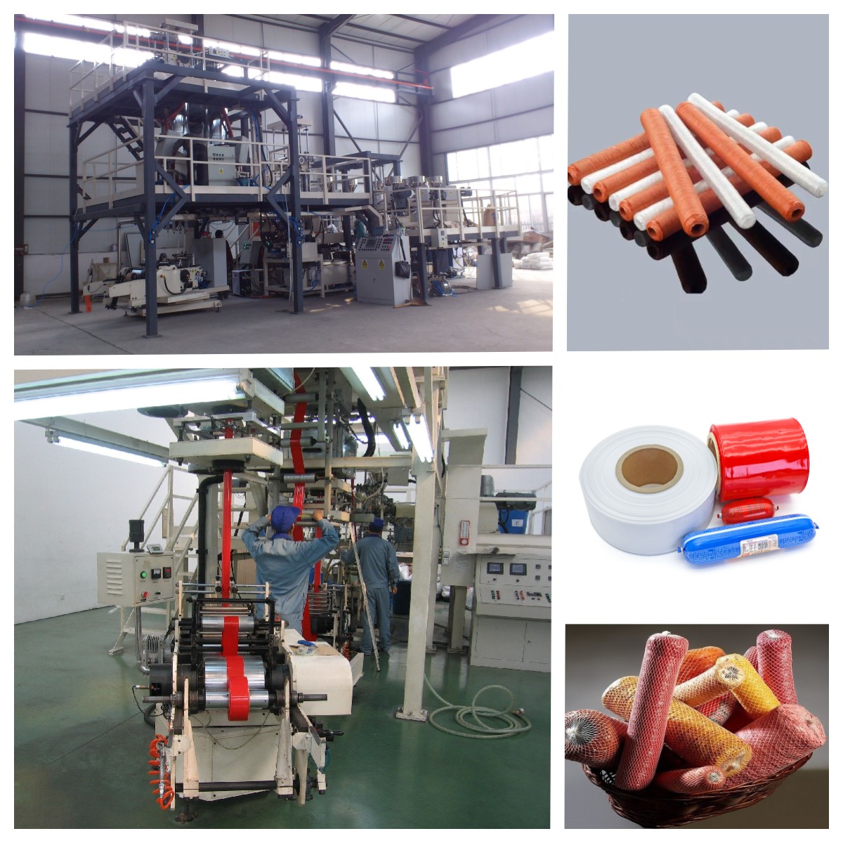 Dây chuyền ép đùn vỏ xúc xích bằng nhựa ép đùn nhiều lớp 3-5 lớp có thể tùy chỉnh