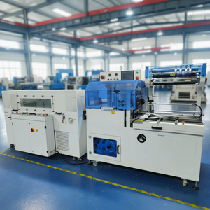 Máy đóng gói co rút tốc độ cao hoàn toàn tự động L726 Máy đóng gói co nhiệt với đường hầm quấn co để đóng gói chai