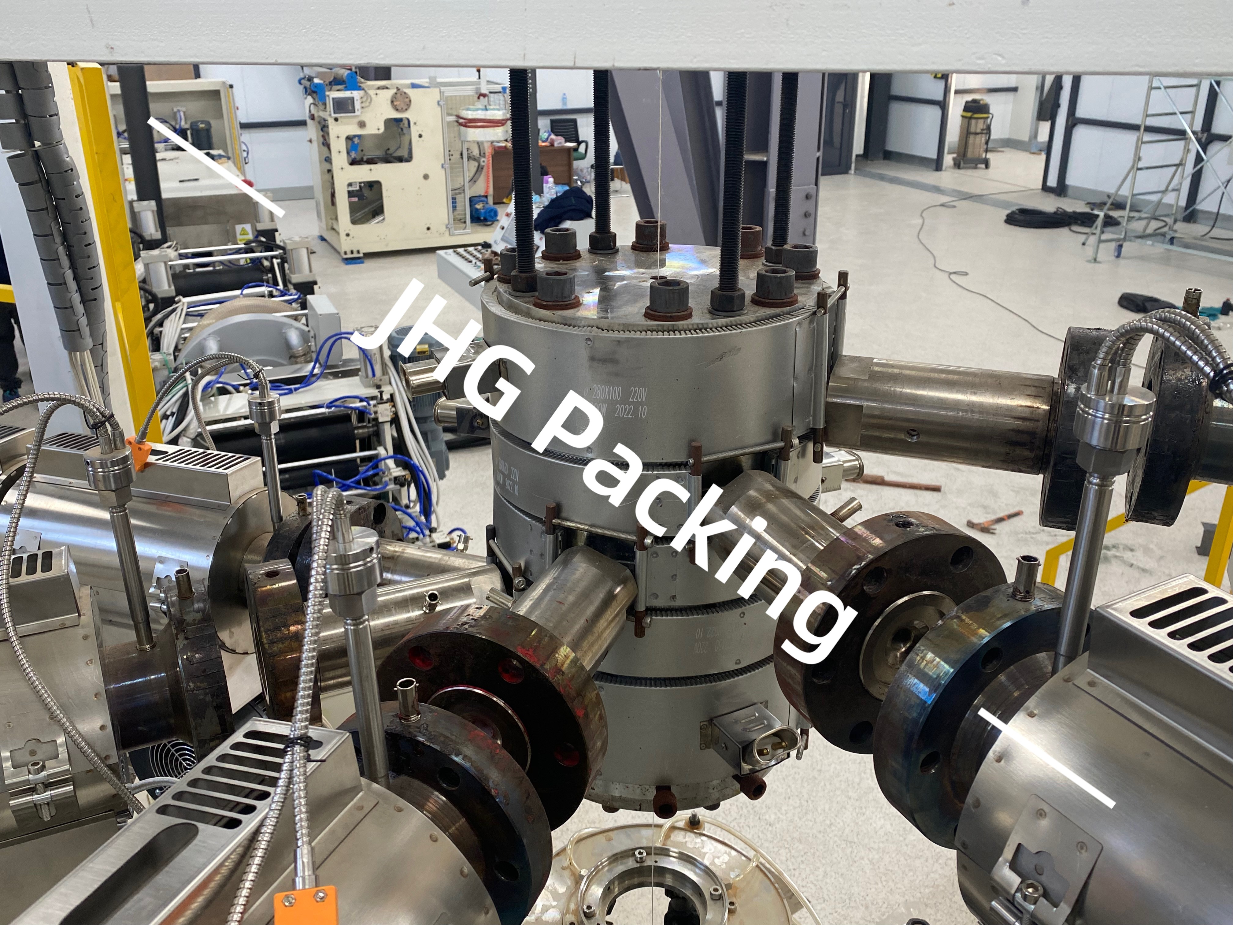 Dây chuyền ép đùn vỏ xúc xích bằng nhựa ép đùn nhiều lớp 3-5 lớp có thể tùy chỉnh