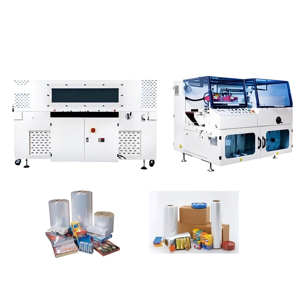 Máy quấn màng co hiệu suất cao L801 tốc độ cao tự động | Máy đóng gói niêm phong màng mì cốc với đường hầm co nhiệt